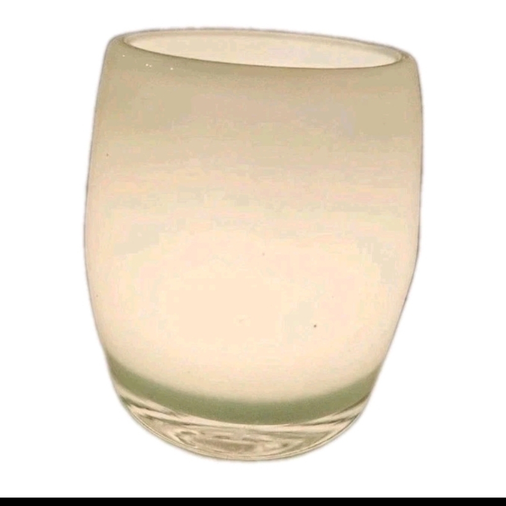 Glassybaby Candle Hand Blown Votive CandleHolder/Drinking Glass Honeydew /Second - Picture 3 of 6